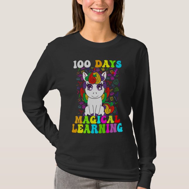 Camiseta 100 Days Of Magical Learning 100th Day Of School U (Anverso)