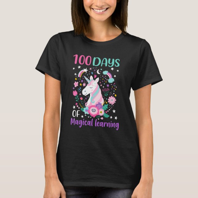Camiseta 100 Days Of Magical Learning 100th Day Of School U (Anverso)