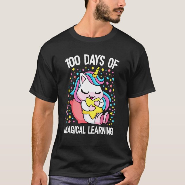 Camiseta 100 Days Of Magical Learning 100th Day Of School U (Anverso)