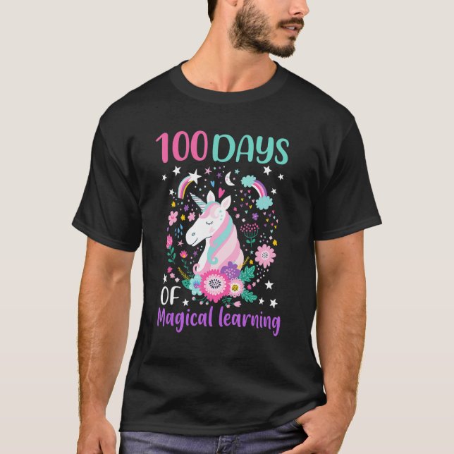 Camiseta 100 Days Of Magical Learning 100th Day Of School U (Anverso)