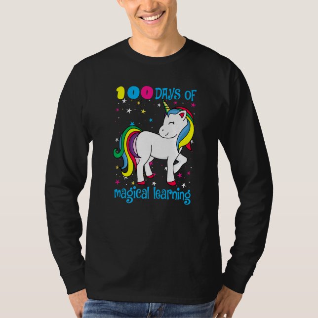 Camiseta 100 Days Of Magical Learning 100th Day Of School U (Anverso)