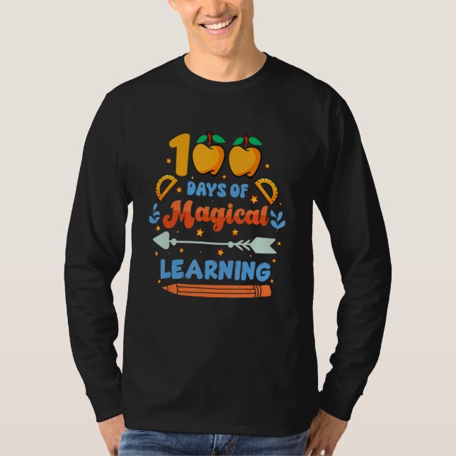 Camiseta 100 Days Of Magical Learning  Student Teacher (Anverso)