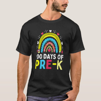 Camiseta 100 Days Of Pre K Happy 100th Day Of School Teache