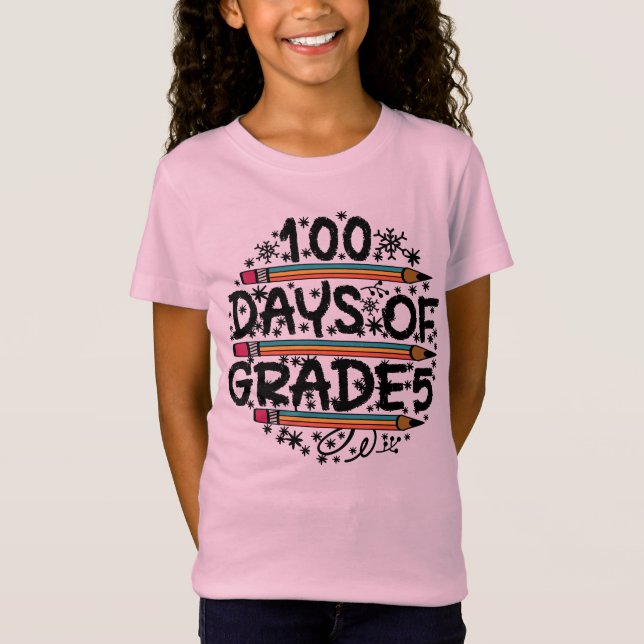 CAMISETA 100 DAYS OF SCHOOL.              (Anverso)