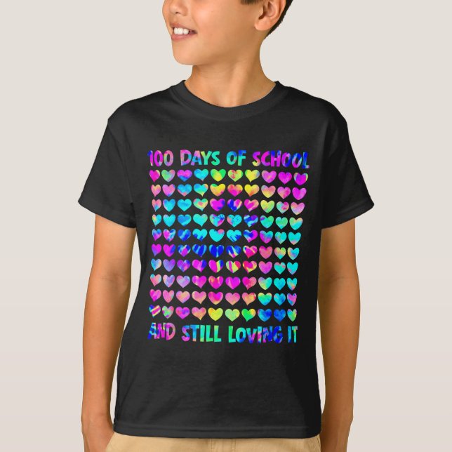 Camiseta 100 Days Of School And Still Love It Tie Dye 100th (Anverso)