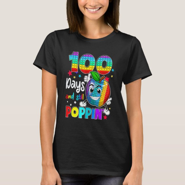 Camiseta 100 Days Of School And Still Poppin Fidget 100th D (Anverso)