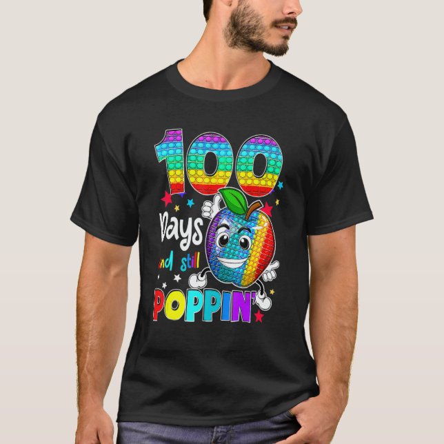 Camiseta 100 Days Of School And Still Poppin Fidget 100th D (Anverso)