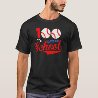 Camiseta 100 Days of School Apparel 100th Day Baseball Teac