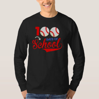 Camiseta 100 Days of School Apparel 100th Day Baseball Teac