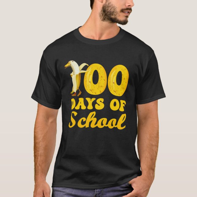 Camiseta 100 Days Of School Banana 100 Days Of School (Anverso)