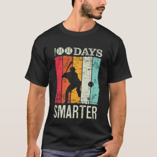 Camiseta 100 Days Of School Baseball Boy Fun Celebration St