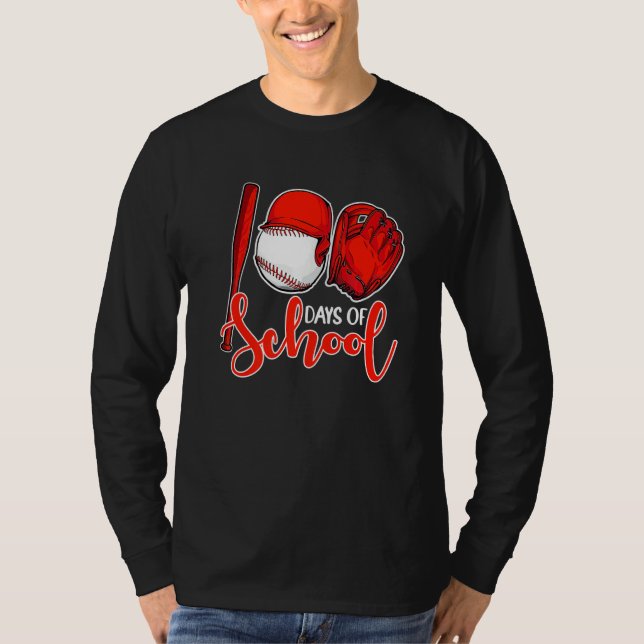 Camiseta 100 Days of School Baseball Teacher 100th Day Of S (Anverso)