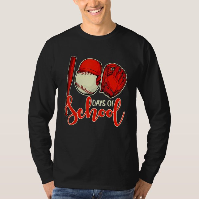 Camiseta 100 Days of School Baseball Teacher 100th Day Of S (Anverso)