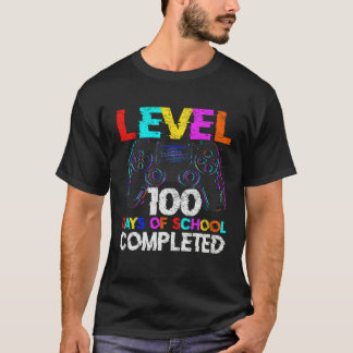 Camiseta 100 Days of School Completed Gamer Boy Level 100 C