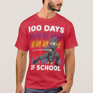 Camiseta 100 Days Of School Cute Japanese Warrior Samurai N