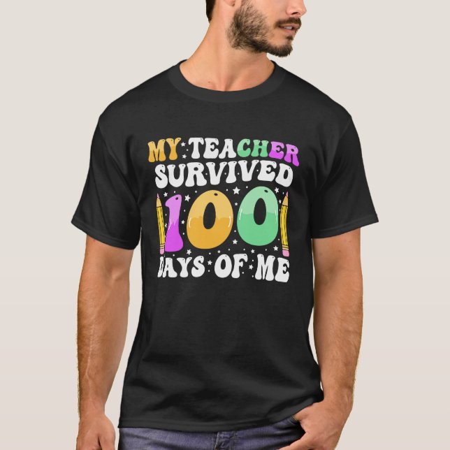Camiseta 100 Days of School Kids 100th Day of School Costum (Anverso)
