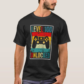 Camiseta 100 Days Of School Level Unlocked Gamer Video Game