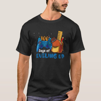 Camiseta 100 Days of School Leveling Up Gamer 100th day Tea