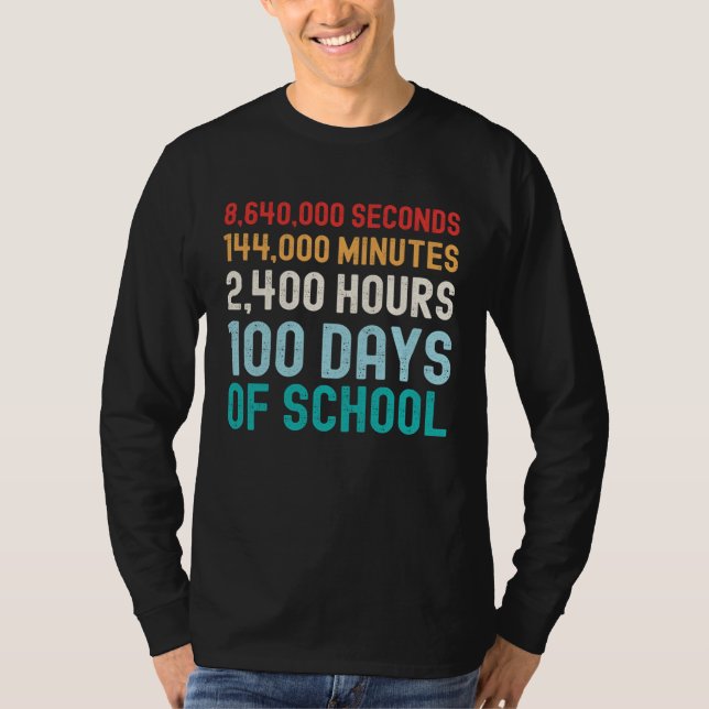Camiseta 100 Days of School Math (Anverso)