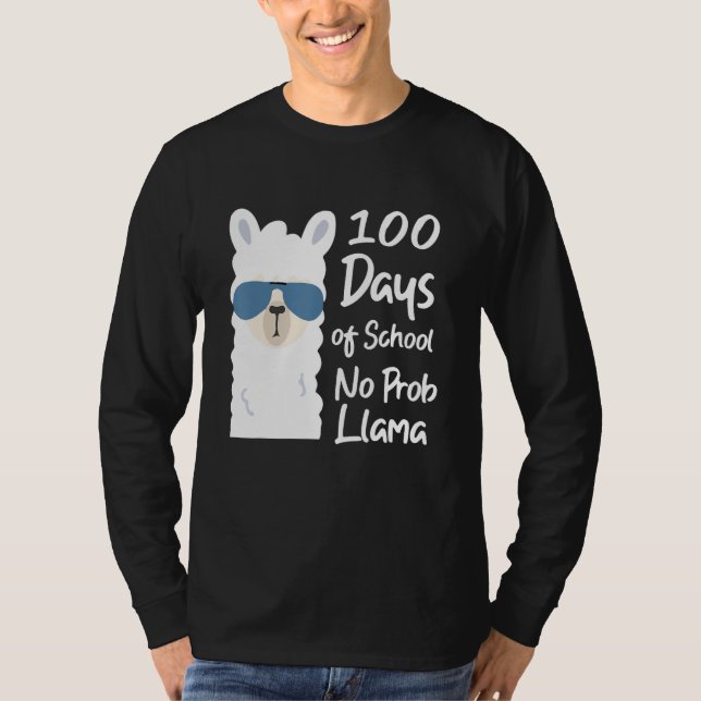 Camiseta 100 days of school no probliama  teacher no probli (Anverso)