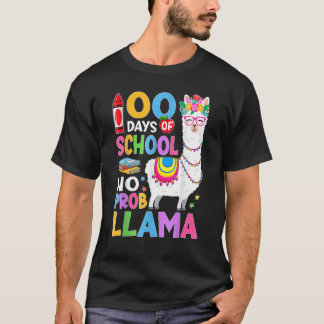 Camiseta 100 Days of School No Probllama 100th Day Girls St