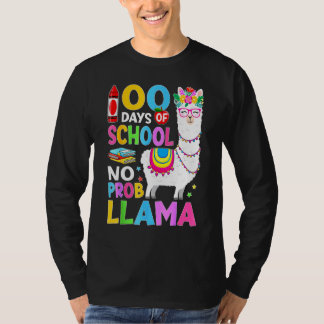 Camiseta 100 Days of School No Probllama 100th Day Girls St