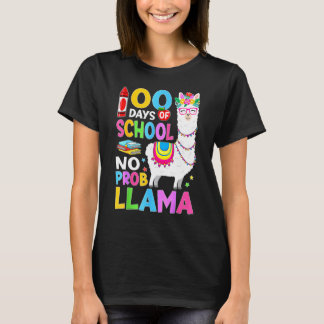 Camiseta 100 Days of School No Probllama 100th Day Girls St