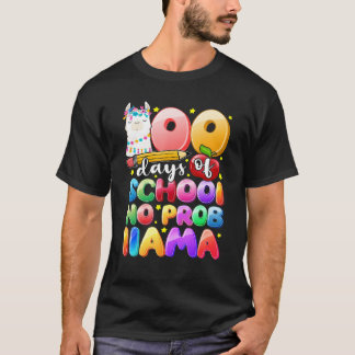 Camiseta 100 Days of School No Probllama Llama Gift Kids Gi