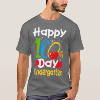 Camiseta 100 Days of School of Kindergraten