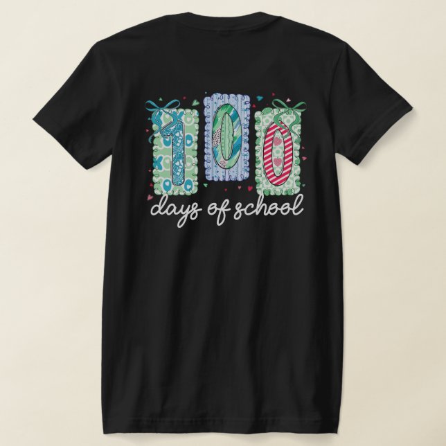 Camiseta 100 Days of School PNG Sublimation Design (Distribución Reverso )