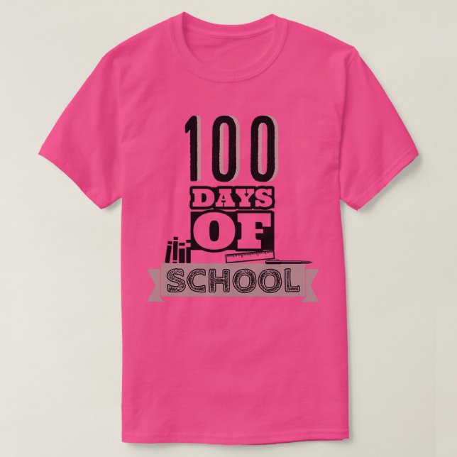 Camiseta 100 Days Of School Shirt Gift For Teacher And Stud (Diseño del anverso)