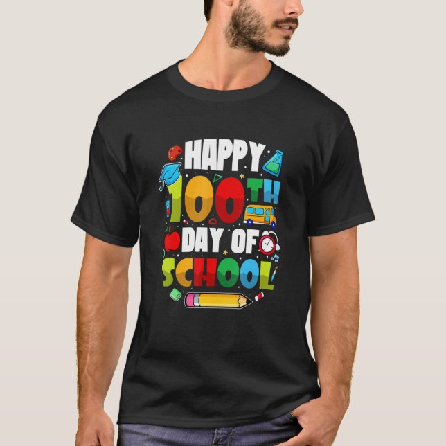 Camiseta 100 Days Of School Students Teachers 2023 Boys Gir (Anverso)