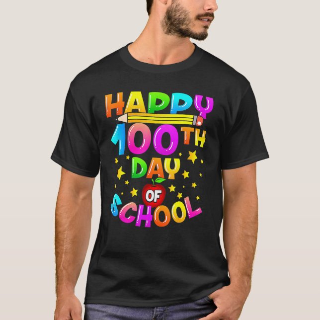 Camiseta 100 Days Of School Teacher 100th Day Of School 1 (Anverso)