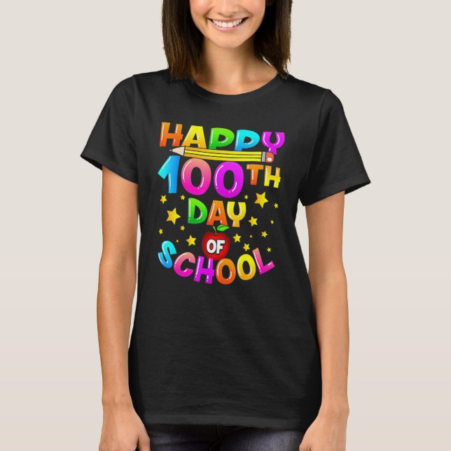 Camiseta 100 Days Of School Teacher 100th Day Of School 1 (Anverso)