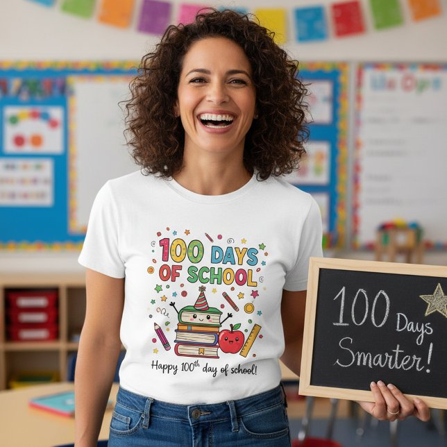 Camiseta 100 Days of School Teacher,Gift Celebrating 100th (Subido por el creador)