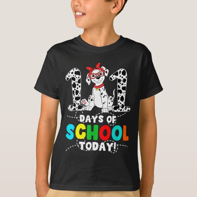 Camiseta 100 Days Of School Today Cute Dog Teacher Student  (Anverso)