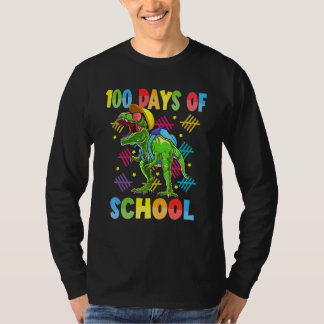 Camiseta 100 Days Of School Trex 100 Days Smarter 100th Day