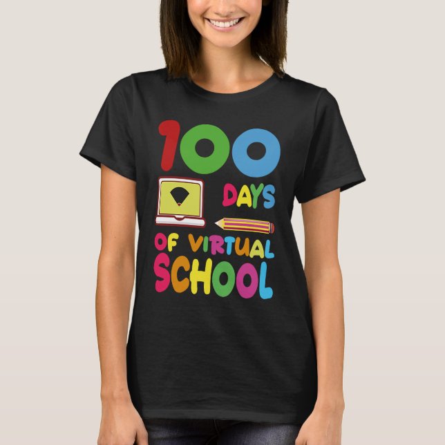 Camiseta 100 Days Of Virtual School 2023 (Anverso)
