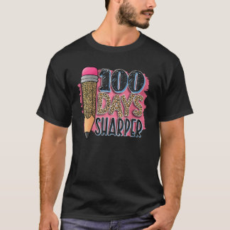 Camiseta 100 Days Sharper Leopard 100th Day of School Teach