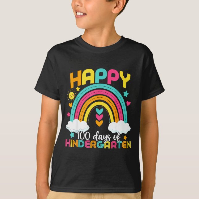 Camiseta 100 Days Smarter 100th Day Of Kindergarten Teacher (Anverso)