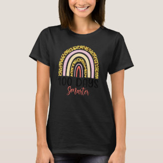 Camiseta 100 Days Smarter Happy 100th Day Of School Rainbow