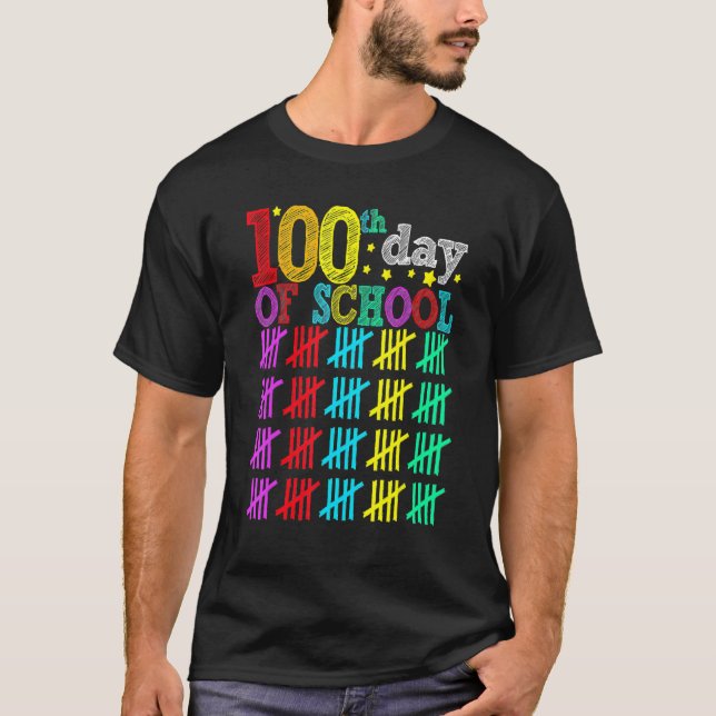 Camiseta 100 Days Smarter Happy 100th Day Of School Student (Anverso)