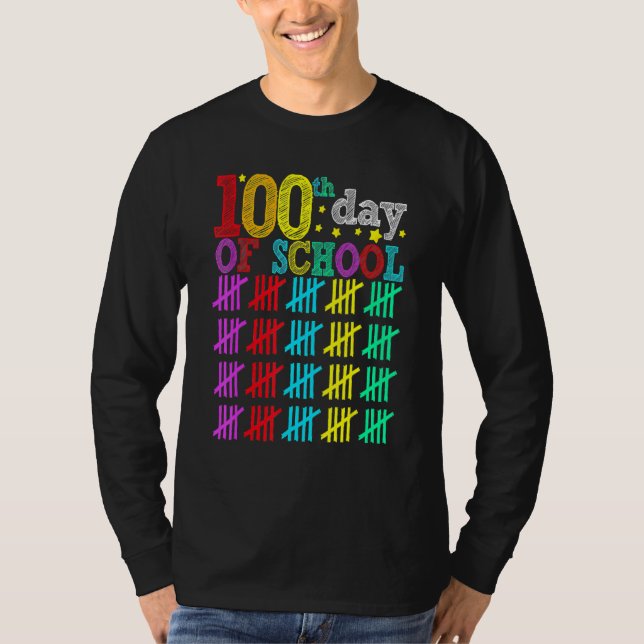 Camiseta 100 Days Smarter Happy 100th Day Of School Student (Anverso)
