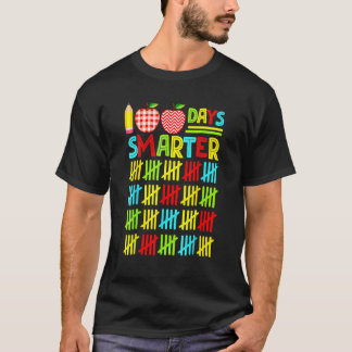 Camiseta 100 Days Smarter Happy 100th Day Of School Student