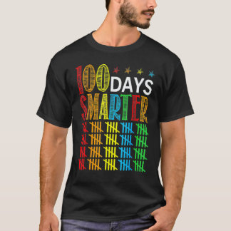 Camiseta 100 Days Smarter Happy 100th Day Of School Student