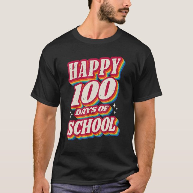 Camiseta 100 Days Smarter Happy 100th Day Of School Teacher (Anverso)