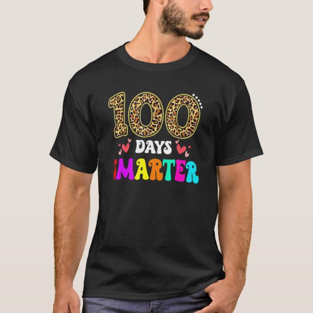 Camiseta 100 Days Smarter Kindergarten 100th Day Of School  (Anverso)