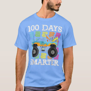 Camiseta 100 Days Smarter Monster Truck School Shirt, Kids 