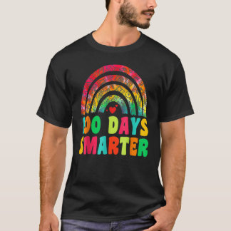 Camiseta 100 Days Smarter Rainbow 100th Day Of School Teach