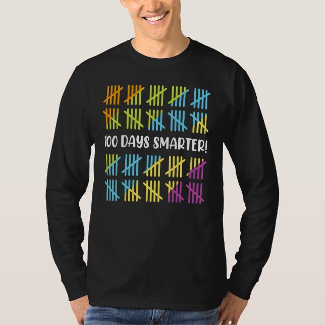 Camiseta 100 Days Smarter School Celebration 100 Days Of Sc (Anverso)